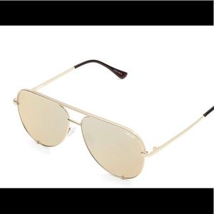 Quay High Key Sunglasses - Gold/Gold